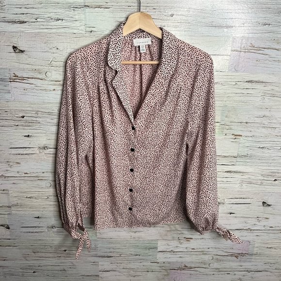 Topshop Tops - Topshop blouse size 8 button down red